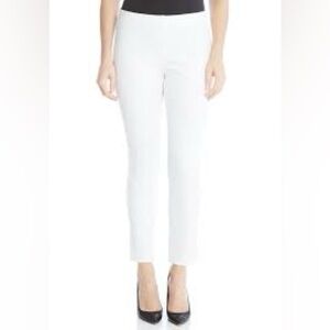 Karen Kane Cream side zip ankle pants, size 6
